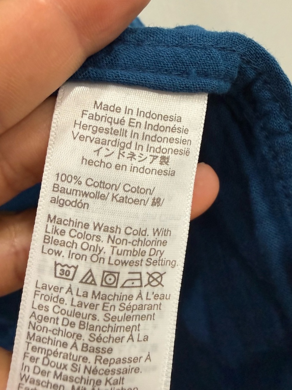 J. Crew Deep Blue Textured Cotton Shirt Jacket - Picture 5 of 5